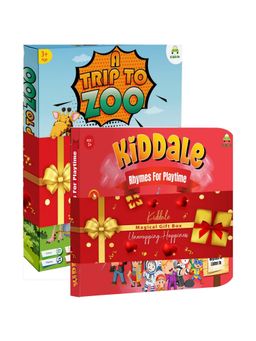 Kiddale - 2-Pack Trip To Zoo And Rhymes For Playtime Musical Interactive Sound Books