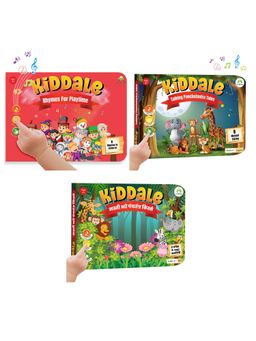 Kiddale - 3-Pack Rhymes for Playtime, Hindi and English Panchatantra Musical