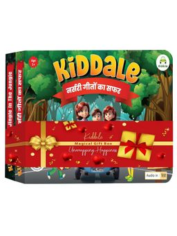 Kiddale - 2-Pack Jingle In The Jungle And Hindi Nursery Rhyme Musical Interactive Book