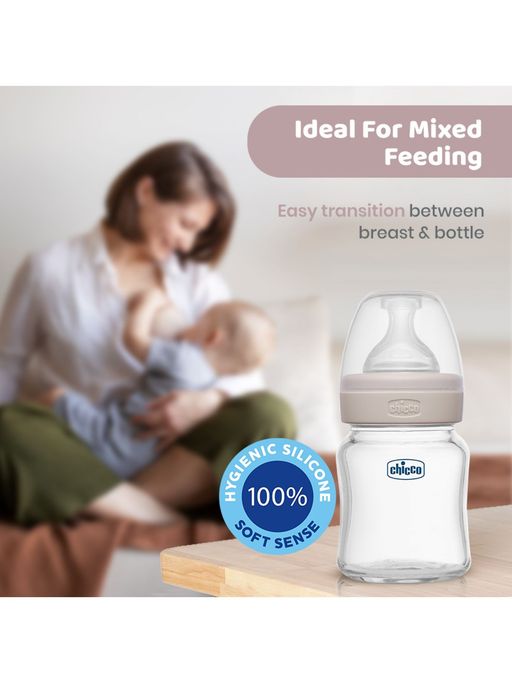Glass Feeding Bottle Chicco Natural Fit Glass Bottle Duo Baby
