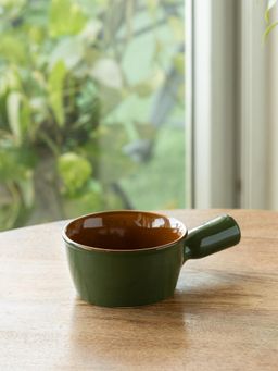 ExclusiveLane - Hand Glazed 'Forest Canopy' Ceramic Serving Bowls