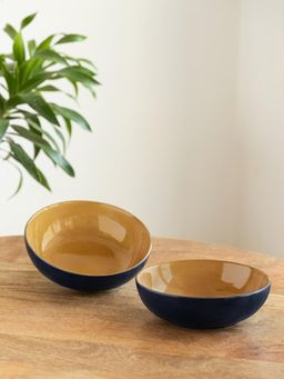 ExclusiveLane - Mariana Blues' Ceramic Serving Snack Bowls