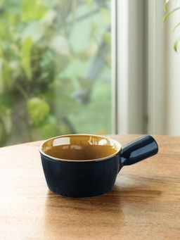 ExclusiveLane - Hand Glazed 'Mariana Blues' Ceramic Serving Snack Bowls