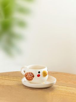 ExclusiveLane - Pooky Bird Ceramic Cup & Saucer