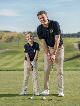 U.S. POLO ASSN. - Boys Navy Cotton Solid Polo T-Shirt