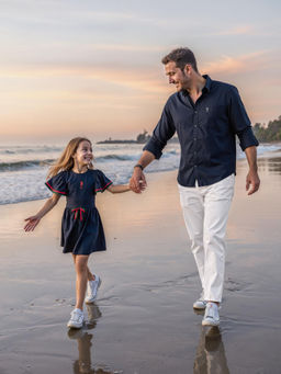 U.S. POLO ASSN. - Girls Ruffles Fit and Flare Dress