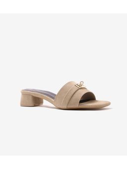 Pair ie Tales - Classic Block Heels - Beige