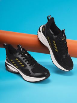 LIBERTY - Leap7x RUNNY-1E Sports Lacing Running Shoes For Men - Black