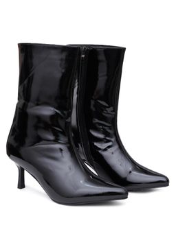 Sherrif Shoes - Women Black Solid Casual Boots