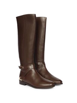 Saint G - Women Brown Cuoio Leather Long Casual Boots