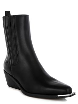 London Rag - Women Black High Ankle Chelsea Boots