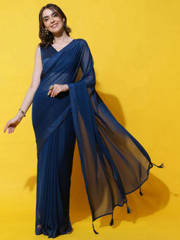 Kasee - Women Embellished Saree with Unstitched Blouse