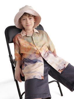 RARE ONES - Boys Multi-Color Cotton Blend Shirt