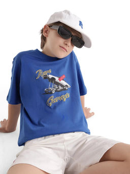 RARE ONES - Boys Blue Cotton T-Shirt