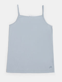 Jockey Juniors - SG04 Girls Super Combed Cotton Rib Fabric Camisole-Sky Way