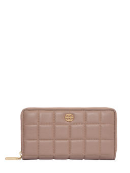 Eske - Almond Nappa Leonie Zip Around Wallet For Womens