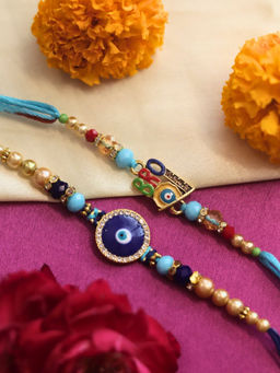 WEAVING HOMES - Multi-Color BRO Thread Rakhis (Pack of 2)