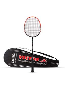 Vector X - Vxb 901 Badminton Racquet One Piece Aluminium Head and Graphite Shaft With Full Cover