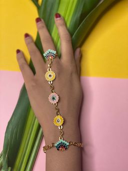 And Also - Multicoloured Floral Hathphool