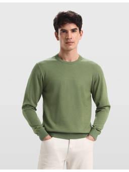 Arrow Sports - Green Men's Regular Fit Sweater
