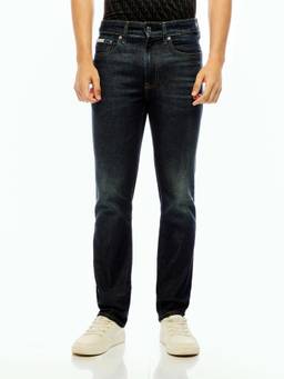 Calvin Klein - Blue Mid-Wash Slim Fit Mid Rise Jeans