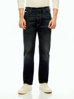 Calvin Klein - Blue Mid-Wash Regular Fit Mid Rise Jeans