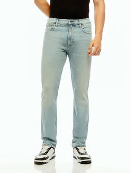 Calvin Klein - Blue Light-Wash Slim Fit Mid Rise Jeans