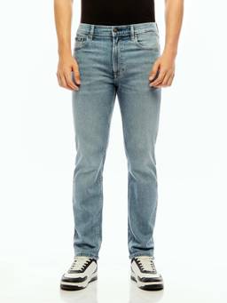 Calvin Klein - Blue Mid-Wash Slim Fit Mid Rise Jeans