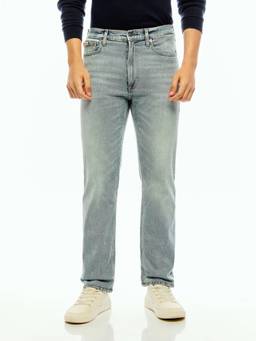 Calvin Klein - Blue Light-Wash Regular Fit Mid Rise Jeans