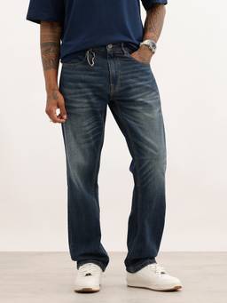 WROGN - Blue Heavy Faded Anti Fit Denim Jeans