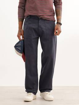 WROGN - Grey Solid Loose Fit Trouser