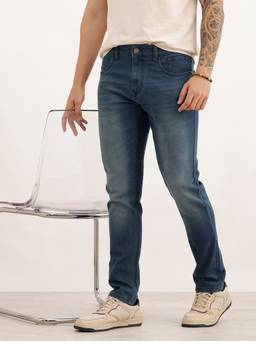 WROGN - Blue Faded Slim Fit Denim Jeans