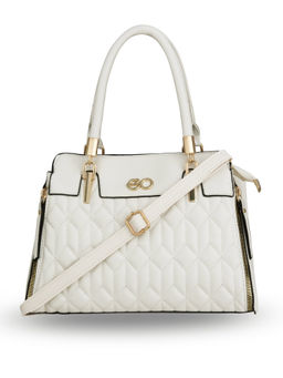 E2O - White Solid Handbag