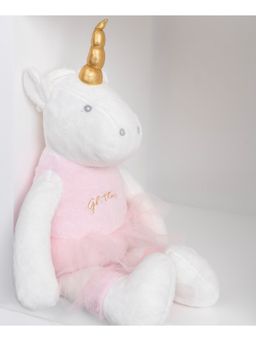 Mi Arcus - Mummy Unicorn Soft Plush Toy White Pink - Height 55 cm