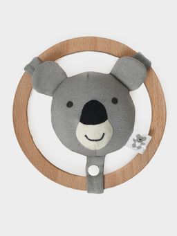 Mi Arcus - Koala Face Rattle Plush Toy - Grey