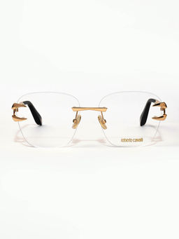 Roberto Cavalli - Unisex Regular Lens Gold Square Eyeglass Frame (58)