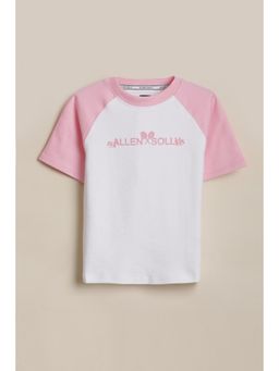 Allen Solly - Girls White Graphic Print Casual T-Shirt