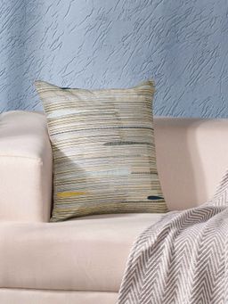 Maspar - Green Cotton Printed Square Cushion Cover for Sofa & Bed Decor (M)