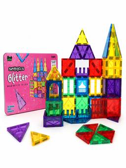 SCOOBIES - Glitter Magnetic Tiles - 70pcs