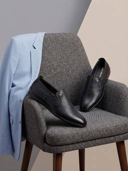 Monte Carlo - Mens Slip-On Loafers Black
