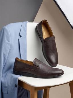 Monte Carlo - Mens Slip-On Loafers Brown