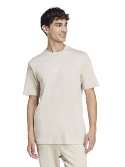 adidas - Men Off White Essentials Small Logo T-shirt