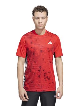 adidas - Men Red Adi Trn Ps Printed T-shirt