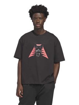 adidas - Men Black Anthony Edwards Dawg Graphic Printed T-shirt