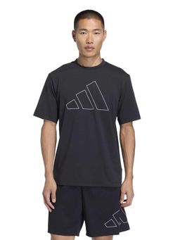 adidas - Men Black Workout Essentials Feelready Printed T-shirt
