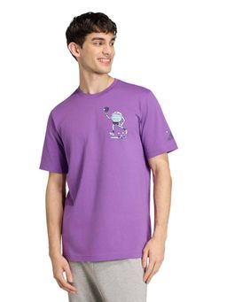 adidas - Men Purple Earth Day Padel Graphic Printed T-shirt