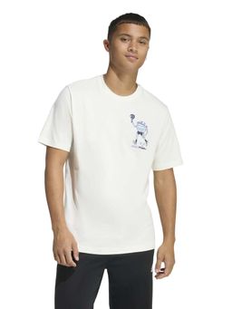 adidas - Men White Earth Day Padel Graphic Printed T-shirt