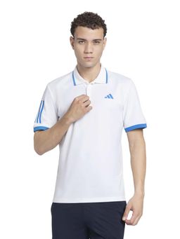 adidas - Men White Stripes Adi Polo T-shirt