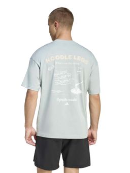 adidas - Men Green Climacool Fun Training Typography Printed T-shirt