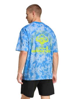adidas - Men Blue Fun Training Printed T-shirt